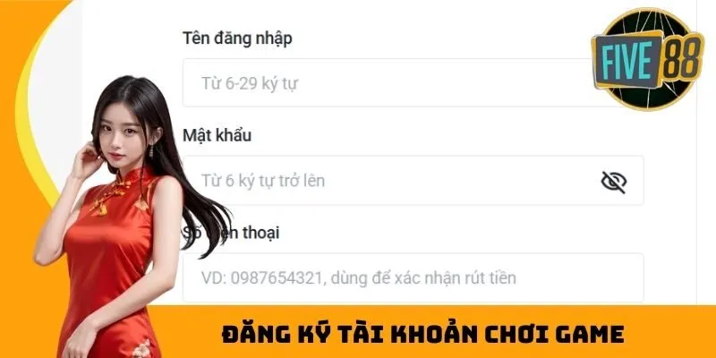 Đăng ký tài khoản chơi game